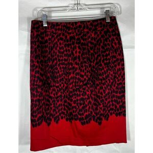Hobbs invitation cheetah print skirt